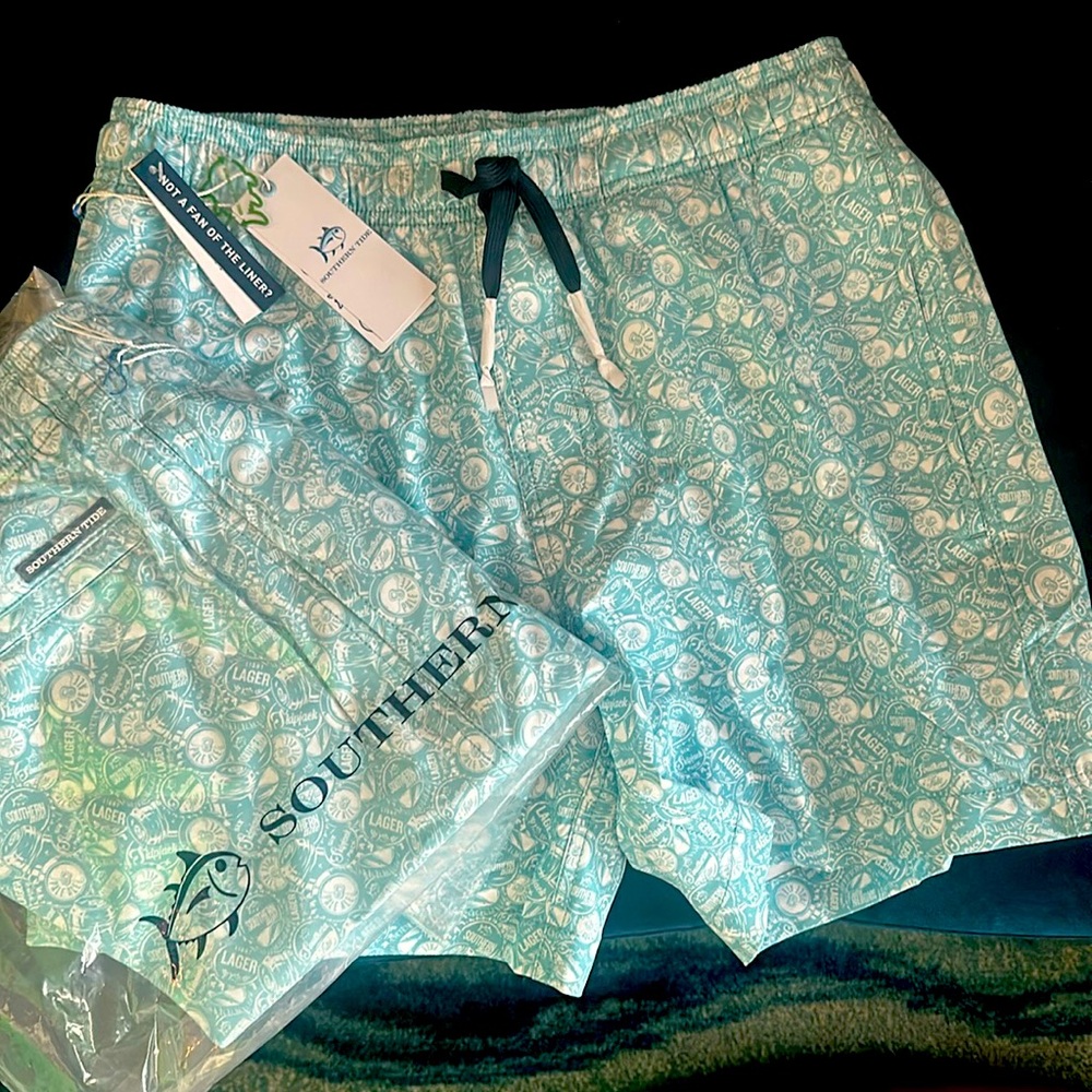 NWT 🩳 Southern Tide Caps Off Swim Trunks 🏊
